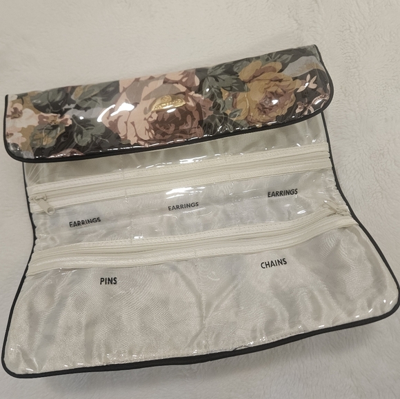 Samsonite Travel Jewelry Holder Case Bag Women Floral Print. - Picture 5 of 7